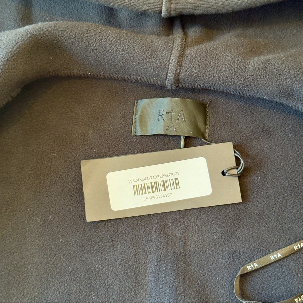 NWT RtA Nora zip-up Corset Hoodie Jacket Sz XSmall - Picture 10 of 16